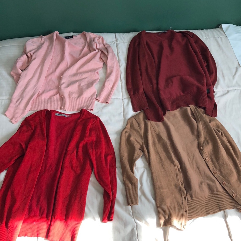 LOT: 4 cardigans from Modcloth